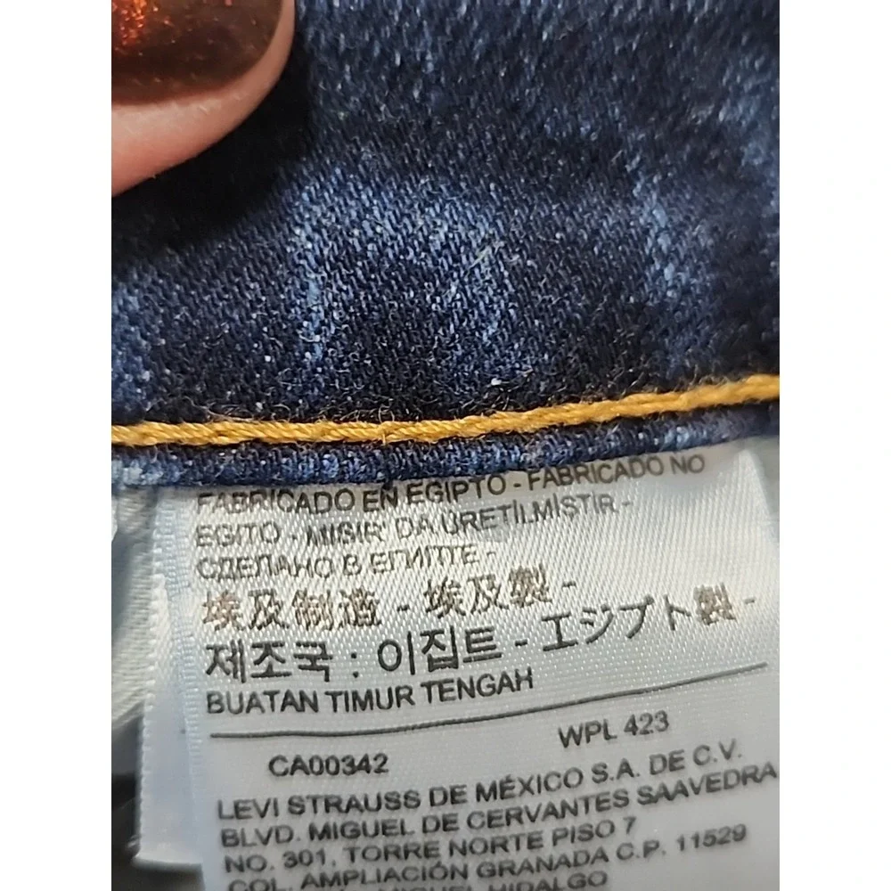 Levi's 505 Jeans Mens 34x32 Denim Straight Actual Dark 32x31 Actual Cotton Blend